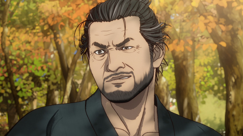 Musashi looks on cockily