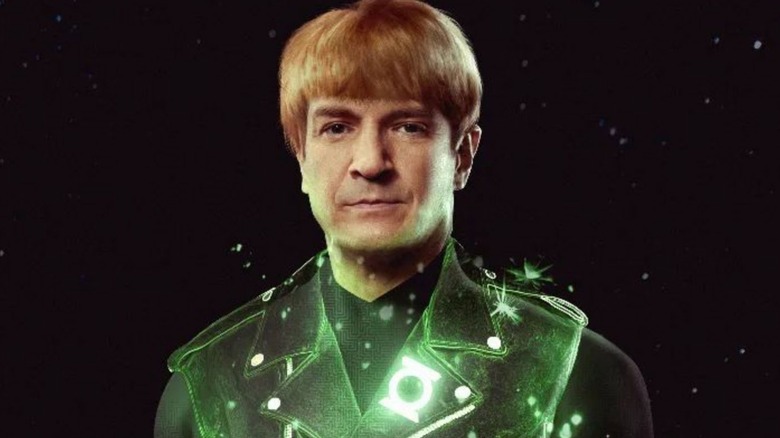 Nathan Fillion as Green Lantern serious