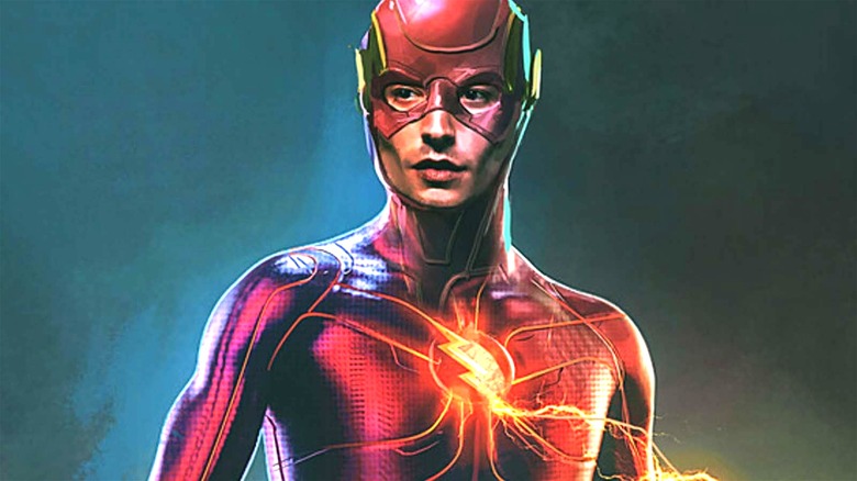 Abandoned Ezra Miller as Flash concept art