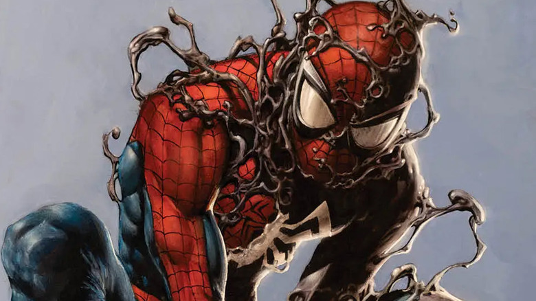 Spider-Man in a Venomized costume