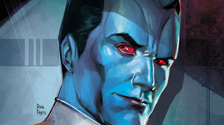 Thrawn staring with red eyes