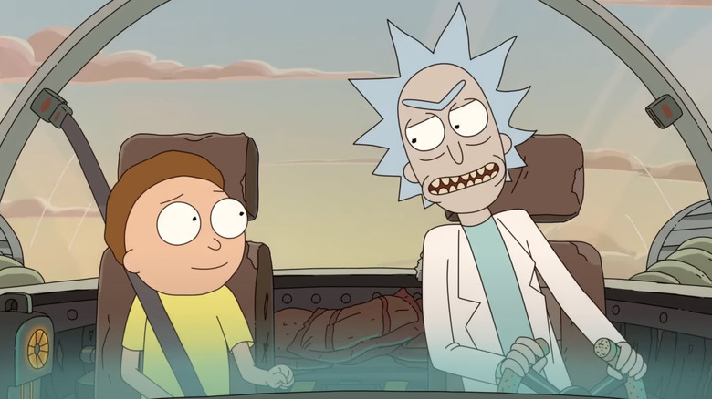 Rick and Morty talking ship