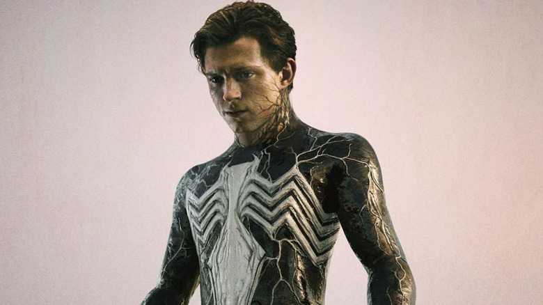 Tom Holland in symbiote suit