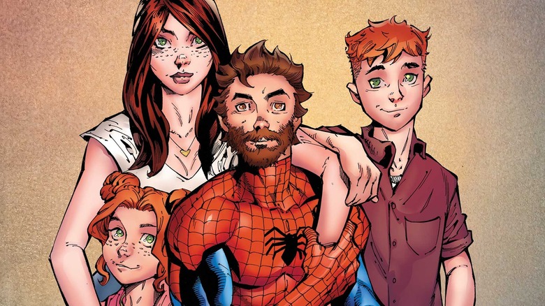 Spider-Man and his family art