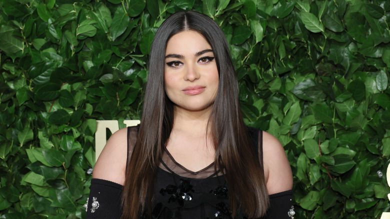 Devery Jacobs poses for photos